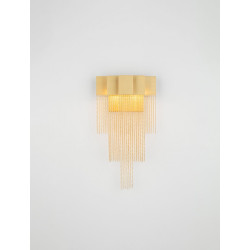  Złoty kinkiet Pixel – światło, które maluje wnętrze