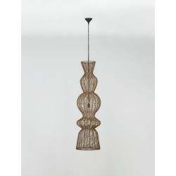 Baloo – pionowa lampa wisząca boho ze sznurka | oświetlenie