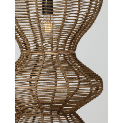 Baloo – pionowa lampa wisząca boho ze sznurka | oświetlenie