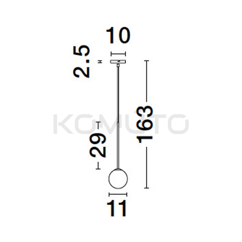 Lampa wisząca Boy 11 cm – nowoczesna lampa do kuchni i sypialni