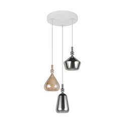 Lampa Marinet – artystyczne oświetlenie z 3 szklanymi kloszami