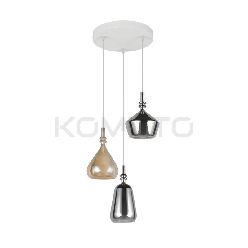 Lampa Marinet – artystyczne oświetlenie z 3 szklanymi kloszami