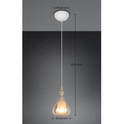 Lampa Marinet bursztynowa – światło do salonu i jadalni