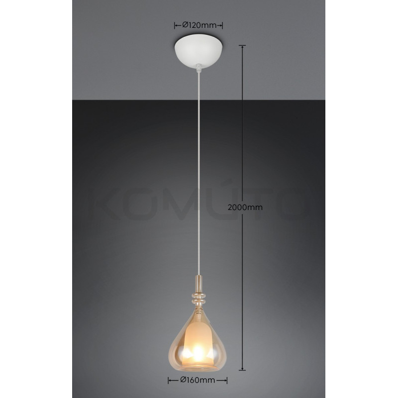 Lampa Marinet bursztynowa – światło do salonu i jadalni