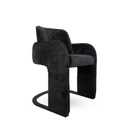 Krzesło BORA czarne – artystyczny design do wyjątkowych wnętrz