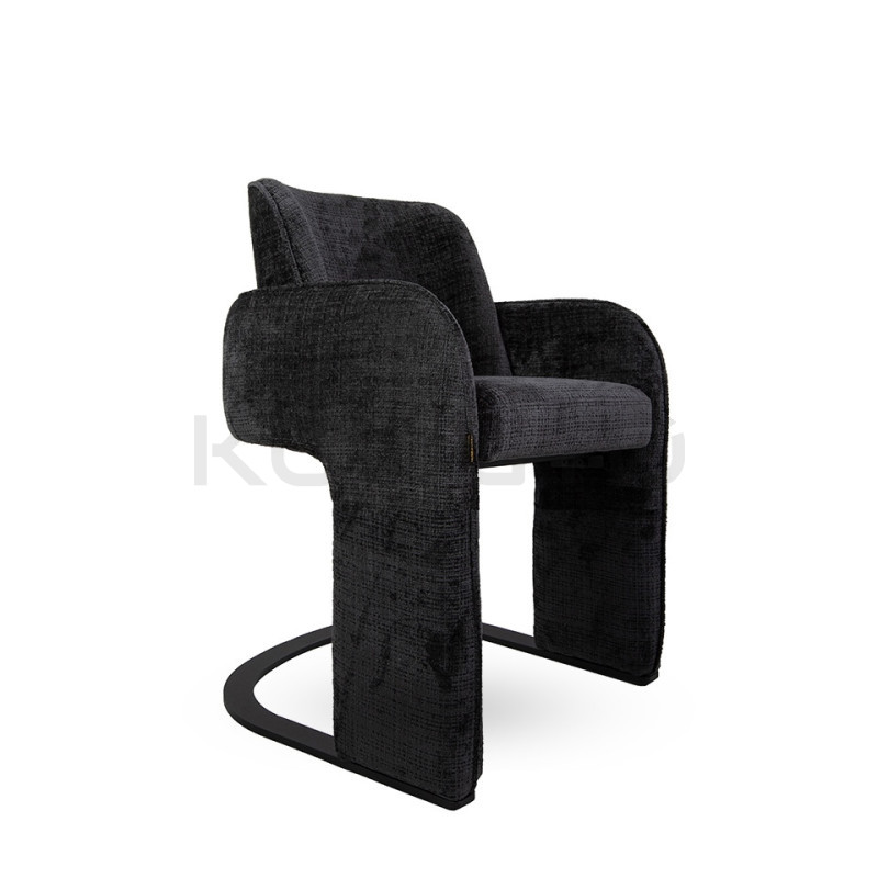 Krzesło BORA czarne – artystyczny design do wyjątkowych wnętrz