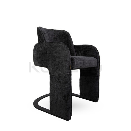 Krzesło BORA czarne – artystyczny design do wyjątkowych wnętrz