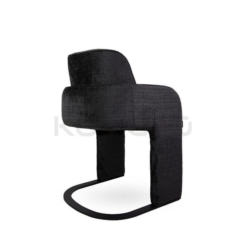 Krzesło BORA czarne – artystyczny design do wyjątkowych wnętrz