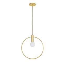 Lampa Bella 25 – artystyczna lampa wisząca w złotej oprawie