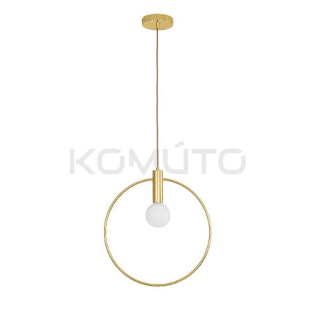 Lampa Bella 25 – artystyczna lampa wisząca w złotej oprawie