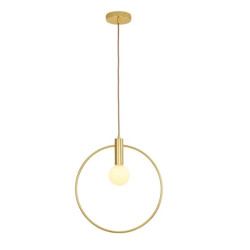 Lampa Bella 25 – artystyczna lampa wisząca w złotej oprawie