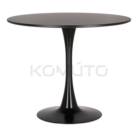 Stół Tulip Skinny 90 czarny – harmonia formy i światła