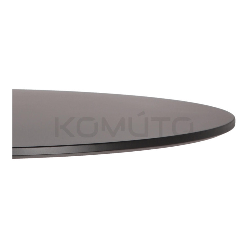 Stół Tulip Skinny 90 czarny – harmonia formy i światła