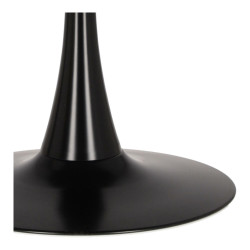 Stół Tulip Skinny 90 czarny – harmonia formy i światła