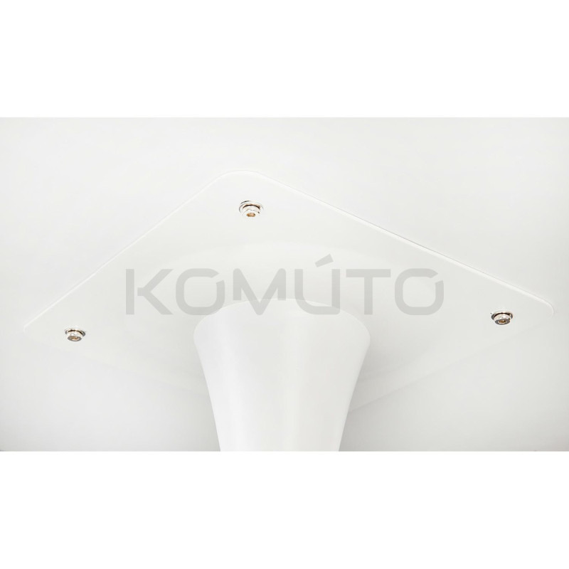 Stół Tulip Skinny 90 czarny – harmonia formy i światła