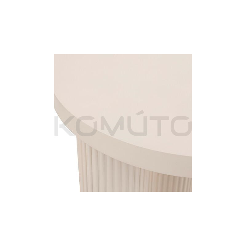 Stolik Berni kaszmirowy – artystyczna forma i lekkość