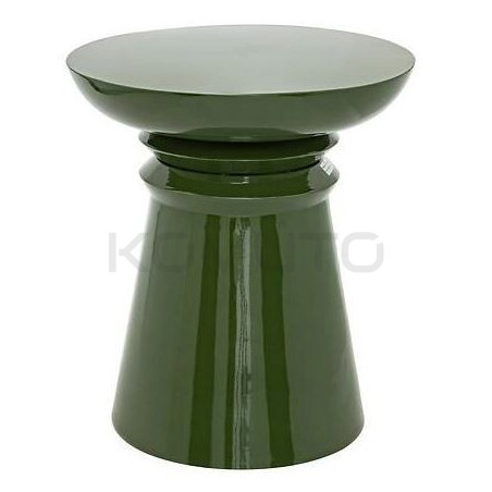 Pomocniczy stolik BRUM zielony – artystyczny akcent wnętrza