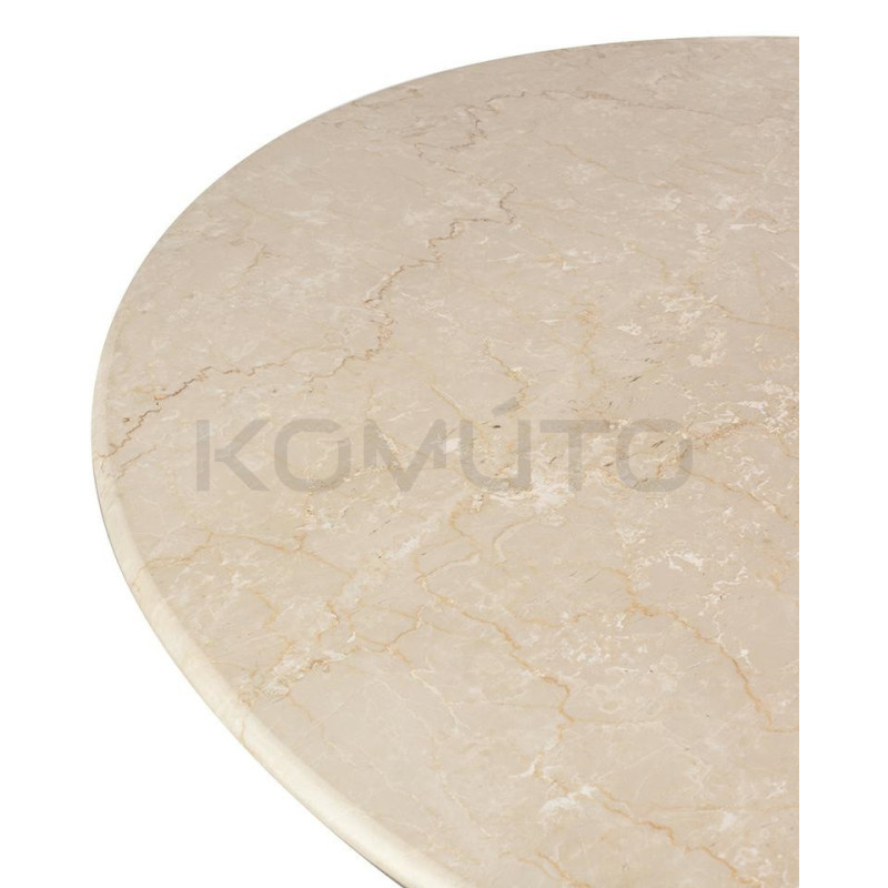 Stolik kawowy RAGNO – Marmur i drewno w artystycznej formie