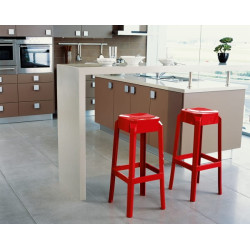  Nowoczesny hoker Charles 65 – czarny przezroczysty