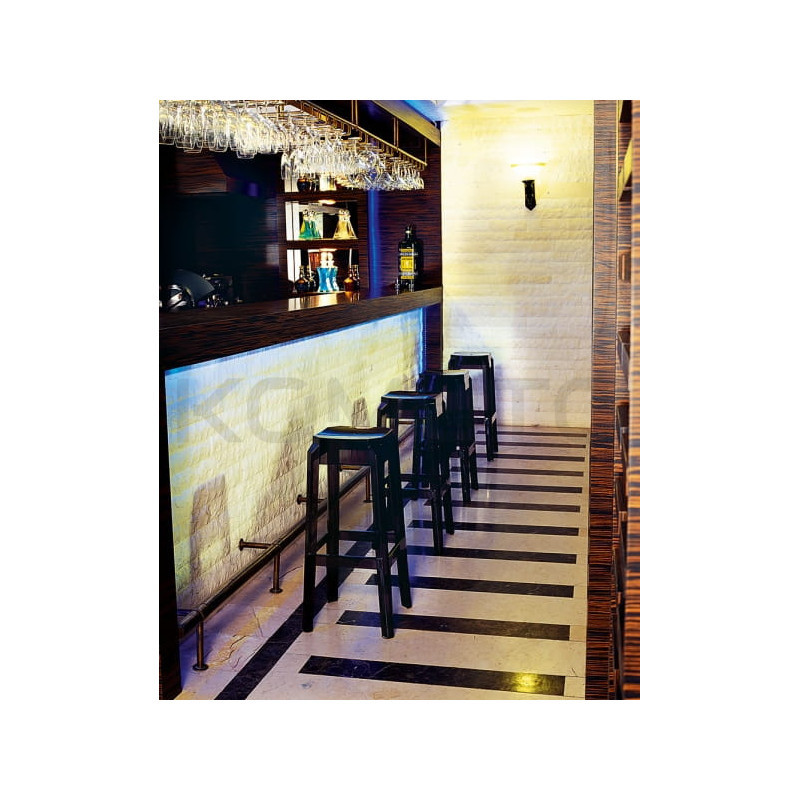  Nowoczesny hoker Charles 65 – czarny przezroczysty