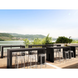  Nowoczesny hoker Charles 65 – czarny przezroczysty