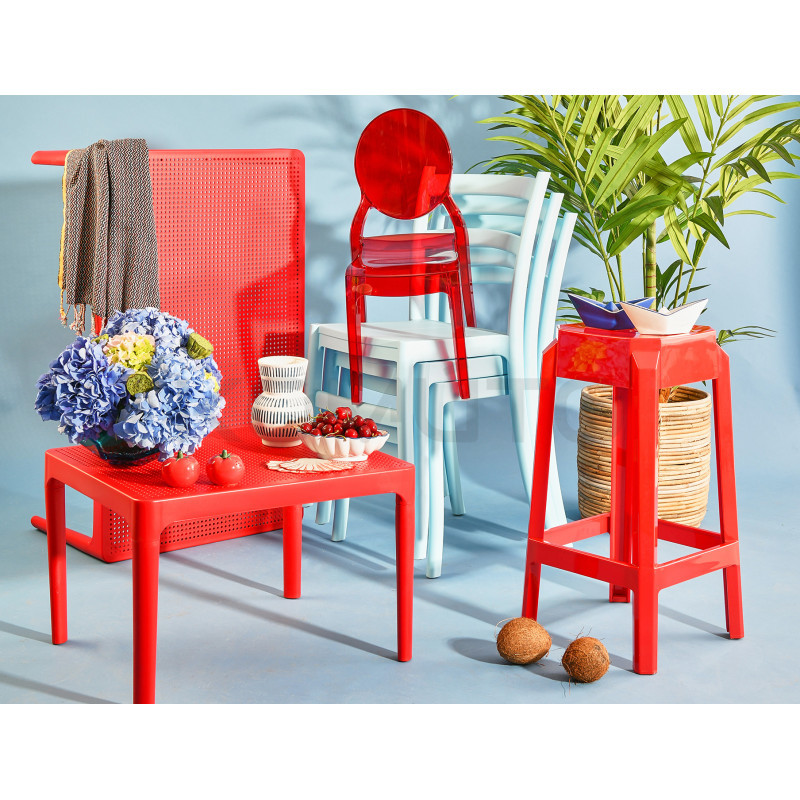  Nowoczesny hoker Charles 65 – czarny przezroczysty