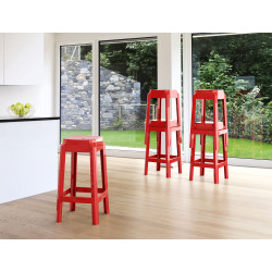  Nowoczesny hoker Charles 65 – czarny przezroczysty