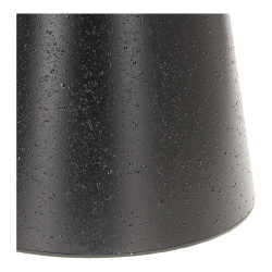 Czarny stolik kawowy Sweedy 60 – wysoki stolik ze szkłem