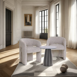 Czarny stolik kawowy Sweedy 60 – wysoki stolik ze szkłem