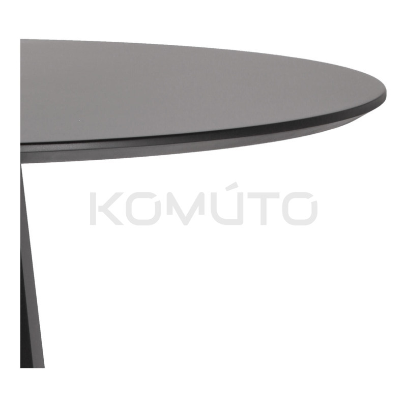 Stół okrągły Wenice czarny o średnicy 80 cm | Komuto.pl