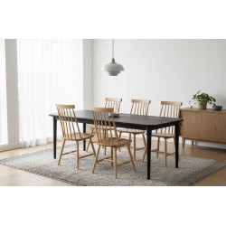 Stół Laminar 200 czarny – prostokątny drewniany stół