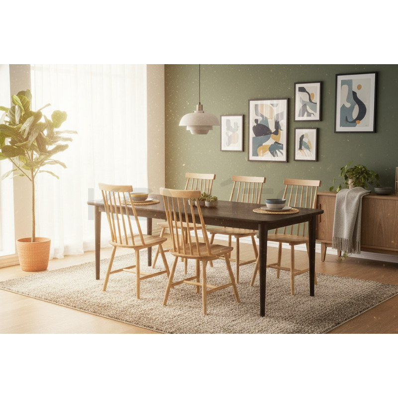 Stół Laminar 200 czarny – prostokątny drewniany stół