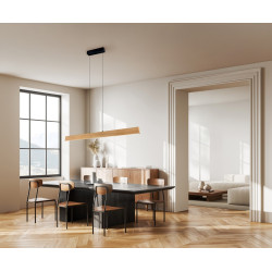 Lampa pozioma drewniana Kler 150 cm – elegancja| komuto.pl