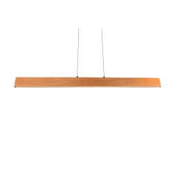 Lampa pozioma drewniana Kler 115 cm – elegancja i naturalne światło