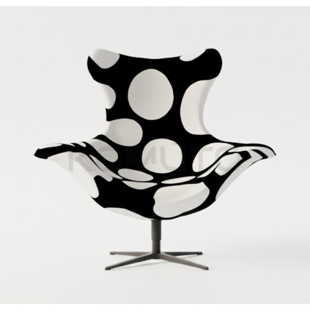 Fotel obrotowy U25 BUBBLE BASE BLACK