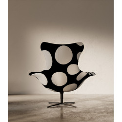 Fotel obrotowy U25 BUBBLE BASE BLACK