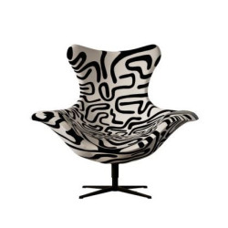 Black Line – designerski fotel | Projekt Katarzyny Jasyk