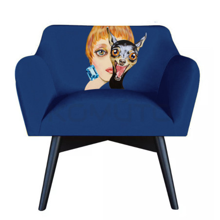 Fotel POP-ART SYNERGIA – unikalny fotel z motywem artystycznym