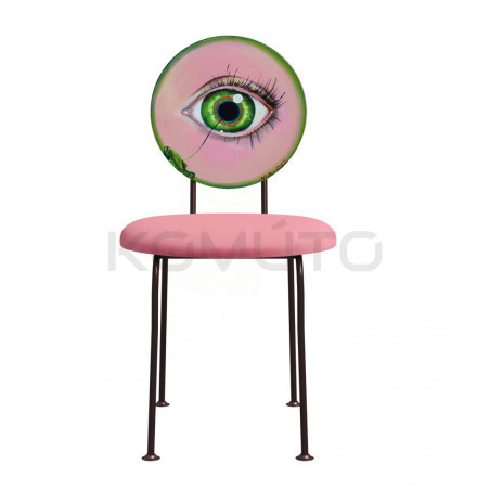 Krzesło Medalion POP-ART OKO – krzesło z medalionowym oparciem