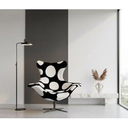 Fotel obrotowy U25 BUBBLE BASE BLACK