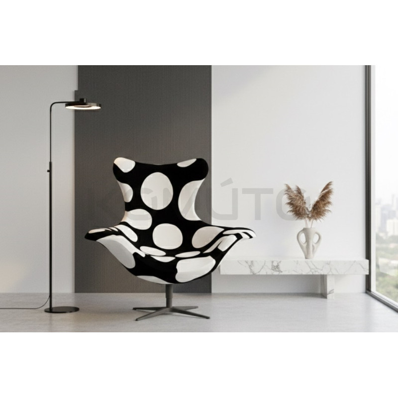 Fotel obrotowy U25 BUBBLE BASE BLACK