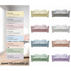 Sofa Chesterfield z funkcją spania Mondelebrity 3 os. | Komuto.pl