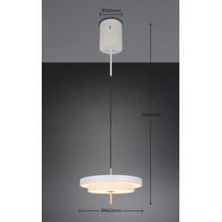 Lampa Move 40 w stylu art-deco – eleganckie oświetlenie LED