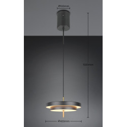 Lampa Move 40 w stylu art-deco – eleganckie oświetlenie LED