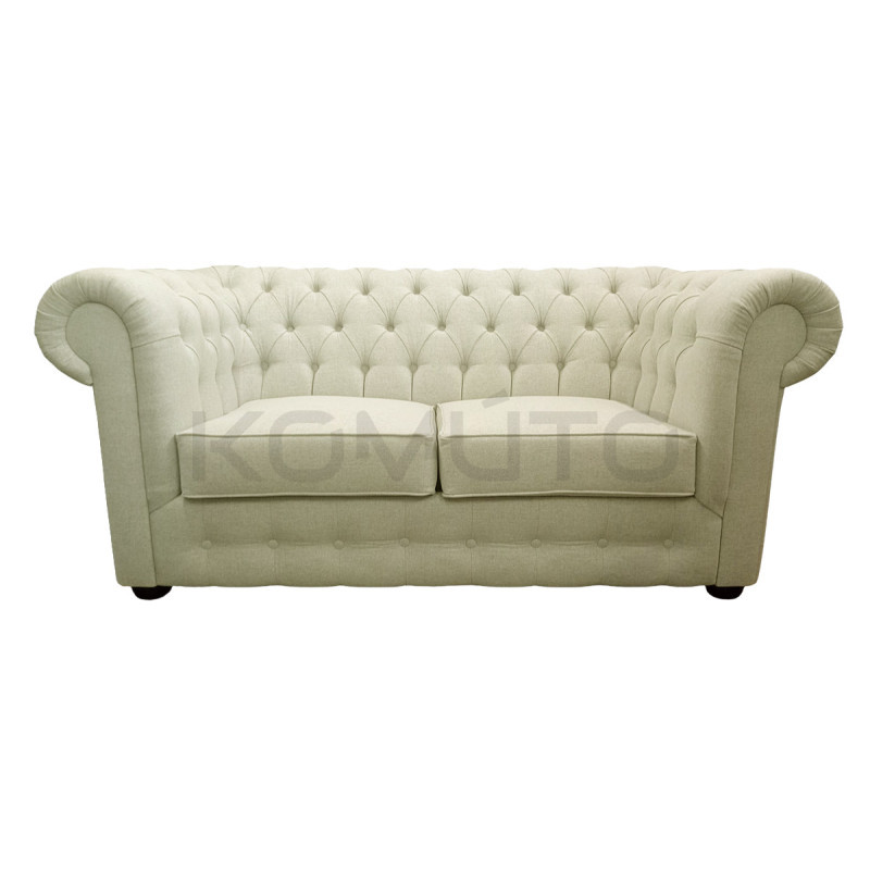 Sofa Chesterfield w tkaninie March 3 osobowa materiał