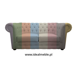 Sofa Chesterfield w tkaninie March 3 osobowa materiał