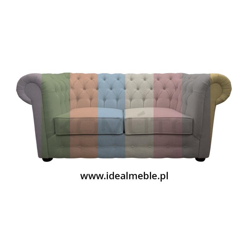 Sofa Chesterfield w tkaninie March 3 osobowa materiał
