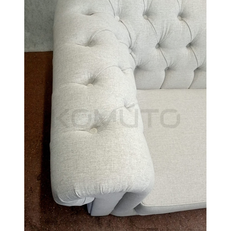 Sofa Chesterfield w tkaninie March 3 osobowa materiał