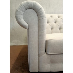 Sofa Chesterfield w tkaninie March 3 osobowa materiał