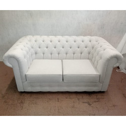 Sofa Chesterfield w tkaninie March 3 osobowa materiał
